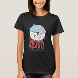 T-shirt Globe des neiges d'arachides Joyeux Noël
