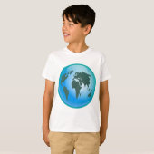 T-shirt Globe du monde (Devant entier)