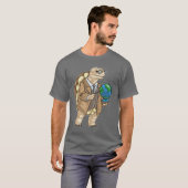 T-shirt Globe Professeur d'Histoire Tortue (Devant entier)