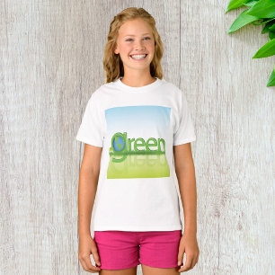T-shirt Globe Terre Verte Éco-Amical Nature