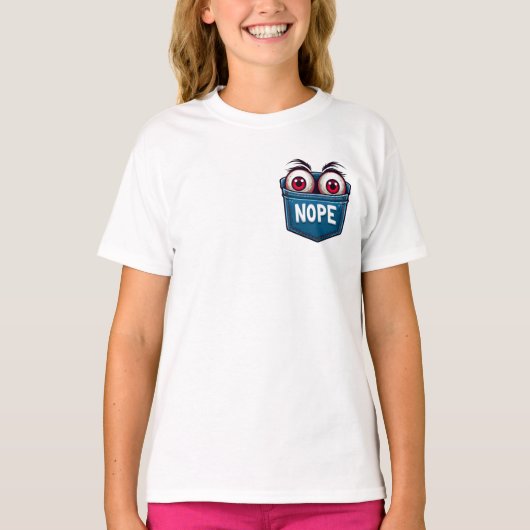 T-shirt Globes oculaires sur poche (Devant)