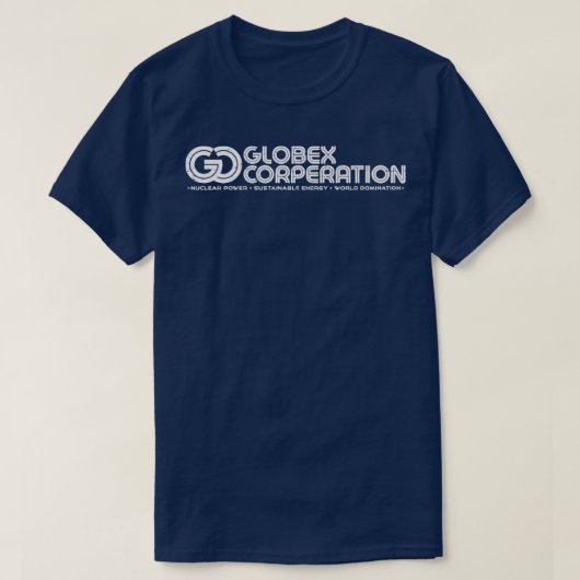 T-shirt Globex Corp GCaltWhite RxTp (Design devant)