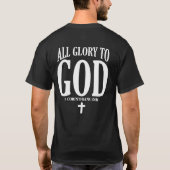 T-shirt Gloire à Dieu chrétien (Dos)