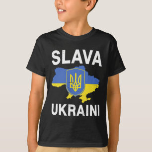 T-shirt Gloire à l'Ukraine Carte de l'Ukraine Soutien à la