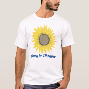 T-shirt Gloire à l'Ukraine Jaune Tournesol ukrainien
