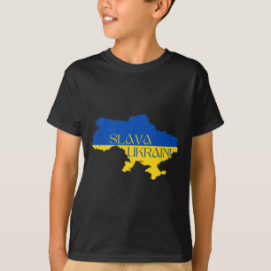 T-shirt Gloire à l'Ukraine Slava Ukraini Soutenez l'Ukrain
