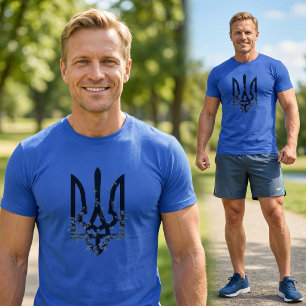T-shirt Gloire aux Héros. UKRAINE. Tricolore Chemise