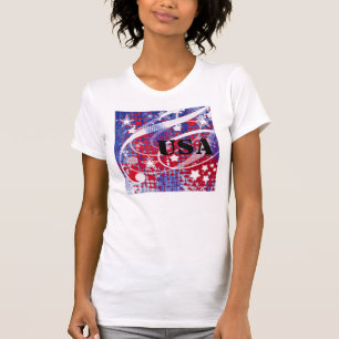 T-shirt Gloire rouge, blanche et bleue Personnalisée