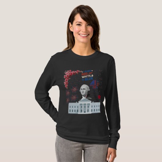 T-shirt Gloire sous les étoiles noir (Devant entier)
