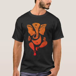 T-shirt Glorieux Lord Ganesha En Style Vintage