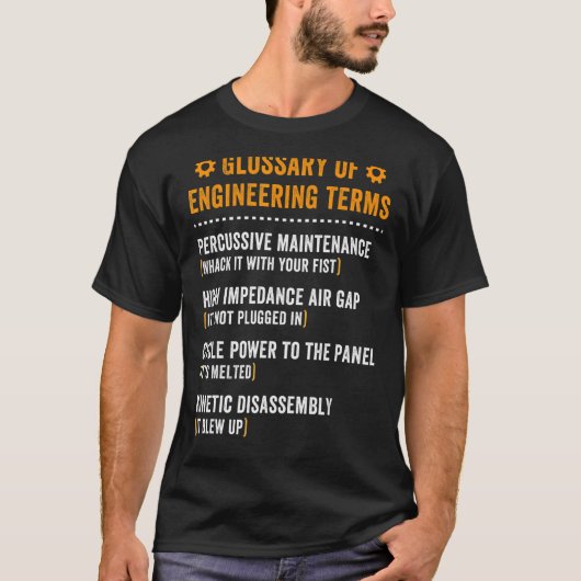 T-shirt Glossaire des termes techniques Définition de l'in (Devant)