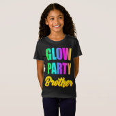 T-Shirt Glow Brother Retro 80s Anniversaire Groupe de Fête (Devant entier)