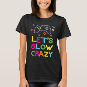 T-shirt Glow Crazy gamepad Jeux 80s Costume rétro