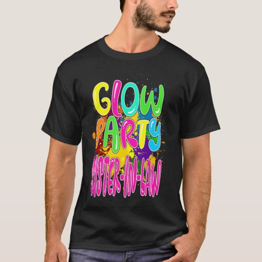 T-shirt Glow Party Clothing Glow Party Tees Glow Party Sis (Devant)