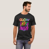 T-shirt Glow Party Cousin Paint Splatter Effect Glow Part (Devant entier)