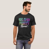 T-shirt Glow Party Squad Lights Party (Devant entier)