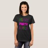 T-shirt Glow Party Squad Neon Lights Party 3 (Devant entier)