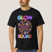 T-shirt Glow Party Squad Neon Lumières Anniversaire (Devant)