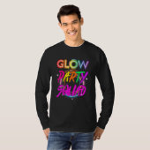 T-shirt Glow Party Squad Paint Splatter Effect Glow Party (Devant entier)