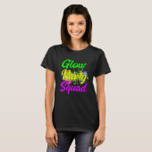 T-shirt Glow Party Squad Paint Splatter Effect Glow Party  (Devant entier)