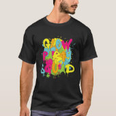 T-shirt Glow Party Squad Paint Splatter Effet Glow Party (Devant)