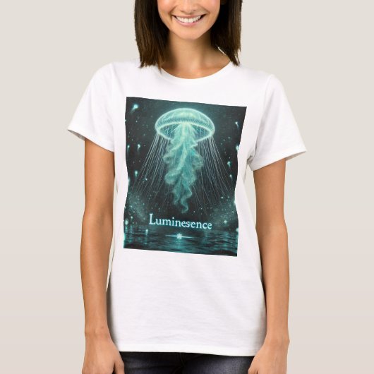T-shirt Glow with Grace - La méduse "Luminescence" (Devant)