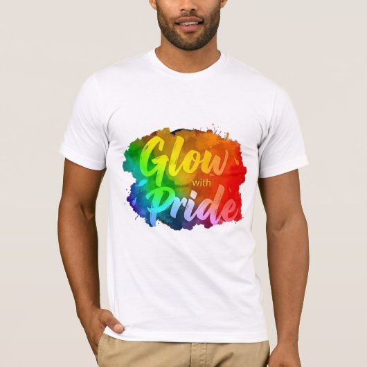 T-shirt "Glow with Pride T-Shirt" (Devant)