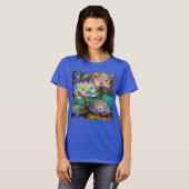 T-shirt Glowing Lotus Flowers Trio (Devant entier)
