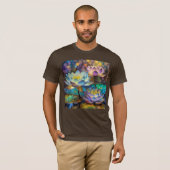 T-shirt Glowing Lotus Flowers Trio (Devant entier)