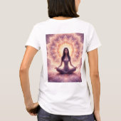 T-shirt Glowing Mandala Meditation Woman (Dos)