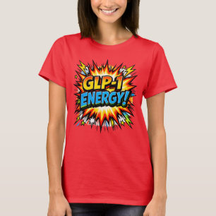 T-shirt GLP-1 Énergie Bande Dessinée Pop Art
