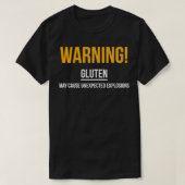 T-shirt Gluten Explosions drôle Gluten Libre Hommes Femmes (Design devant)