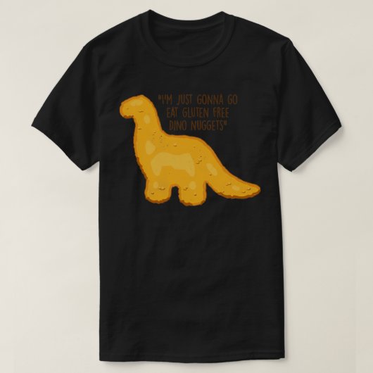 T-shirt Gluten Free Dino Nuggets (Design devant)