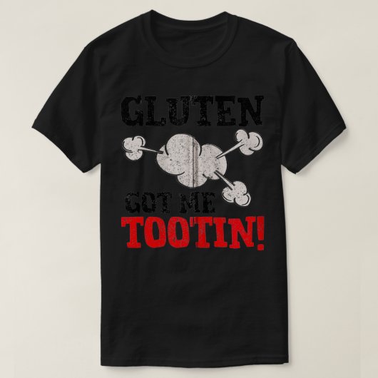 T-shirt Gluten Me Comporte Tootin Funny Blé Orge Libre Pla (Design devant)