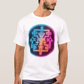 T-shirt Glyphes lumineux - Symboles anciens (Devant)