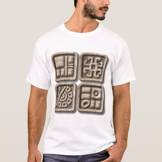 T-shirt Glyphes maya (Devant)