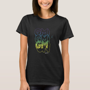 T-shirt GM Bonjour Grunge Texte Éclaboussure Crypto Invest