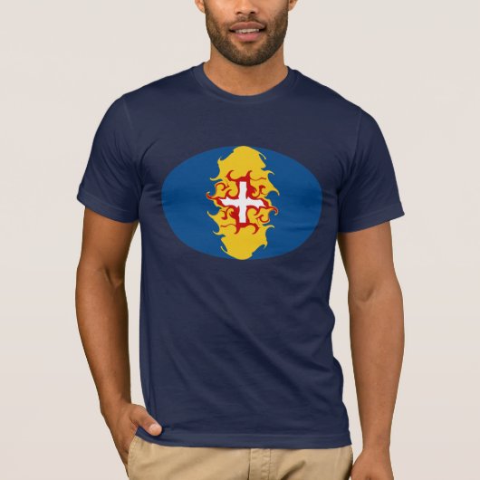 T-shirt Gnarly de drapeau de la Madère (Devant)