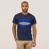T-shirt Gnarly de drapeau du Cap Vert (Devant entier)