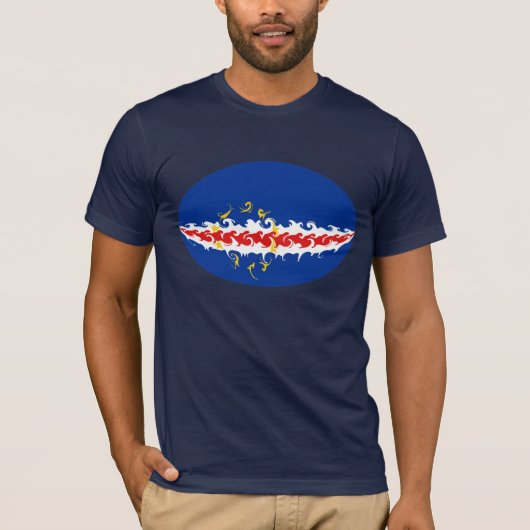 T-shirt Gnarly de drapeau du Cap Vert (Devant)