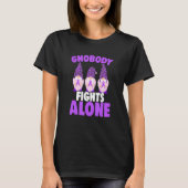 T-shirt Gnobody Fights Alone Epilepsy Gnome Epilepsy Aware (Devant)