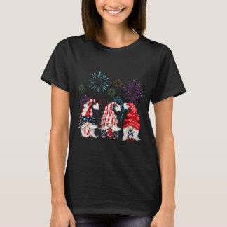 T-shirt Gnome 4 juillet Jour de l'indépendance Jour de la