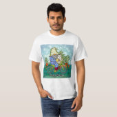 T-shirt Gnome à vélo (Devant entier)
