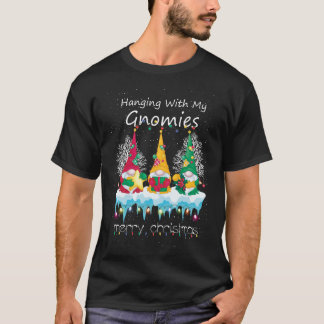 T-shirt Gnome Accroche Avec Mes Gnomies Joyeux Noël