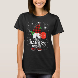 T-shirt Gnome affamé carreaux de Buffalo tenue de Noël ass
