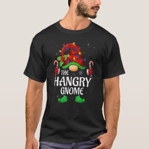 T-shirt Gnome affamé carreaux rouges de Buffalo famille as