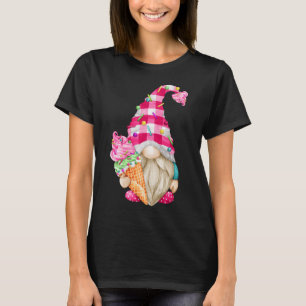 T-shirt Gnome Amateur De Crème Glaciaire Pour Femmes Avec 
