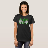 T-shirt Gnome au pull vert Saint Patrick Gnome irlandais (Devant entier)
