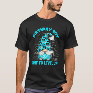 T-shirt Gnome Birthday Boy For Video Game Party Time To