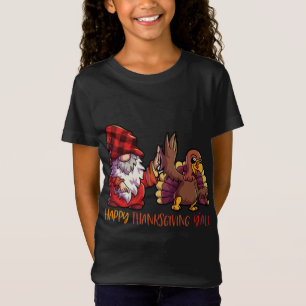 T-Shirt Gnome Buffalo Thanksgiving Plaid Turkey